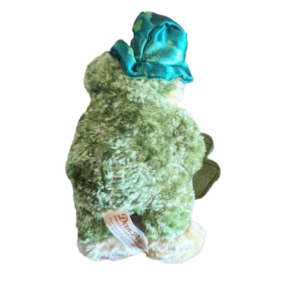 Dan Dee Collector's Choice Plush Green Stuffed Frog Clover Shamrock 5" Toy - Picture 3 of 5